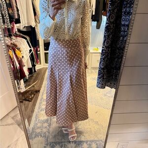 Tuckernuck Geometric A-Line Skirt colors are muted and pretty for spring